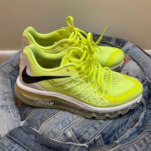 NIKE AIR MAX Womens NEON YELLOW Sz 7